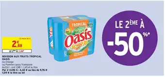 Intermarché Hyper Boisson Aux Fruits Tropical offre