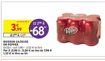 Intermarché Hyper Boisson Gazeuse Dr Pepper offre
