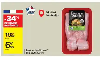 Carrefour Market Lapin Entier Découpé offre