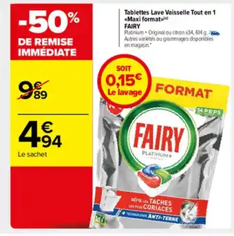 Carrefour Market Tablettes Lave Vaisselle Tout En 1 offre