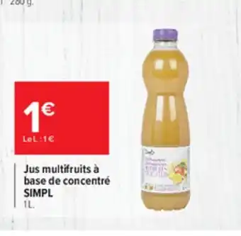 Carrefour Market Jus Multifruits à Base de Concentré offre