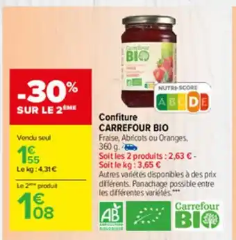 Carrefour Market Confiture offre