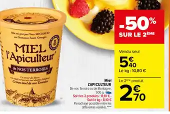 Carrefour Market Miel l'Apiculteur offre