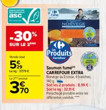 Carrefour Market Saumon Fumé offre