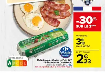 Carrefour Market Œufs de Poules élevées En Plein Air offre