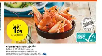 Carrefour Market Crevette Rose Cuite ASC offre
