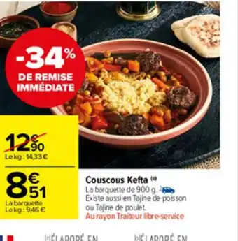 Carrefour Market Couscous Kefta offre