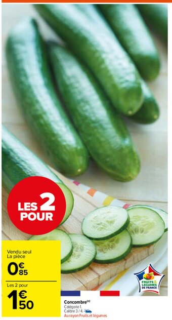Carrefour Market Concombre offre