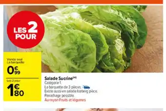 Carrefour Market Salade Sucrine offre