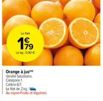 Carrefour Market Orange à Jus offre