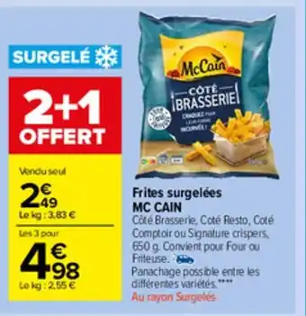 Carrefour Market Frites Surgelées offre