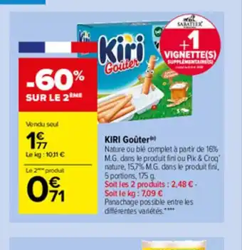 Carrefour Market Kiri Goûter offre