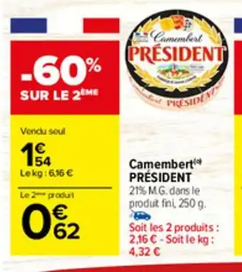 Carrefour Market Camembert offre