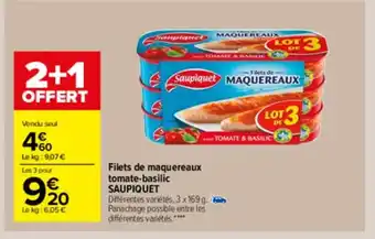 Carrefour Market Filets de Maquereaux offre