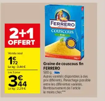 Carrefour Market Graine de Couscous Fin offre