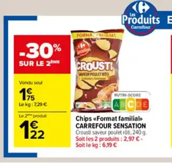Carrefour Market Chips Format Familial offre