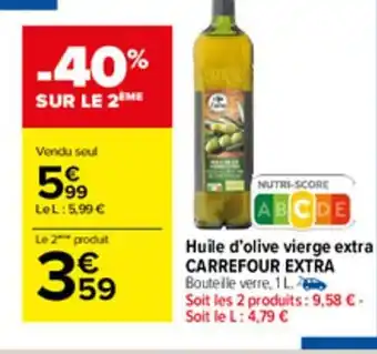 Carrefour Market Huile d'Olive Vierge Extra offre
