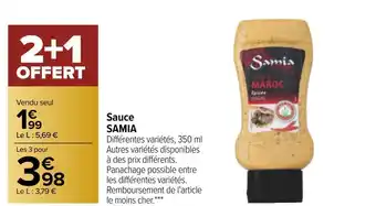 Carrefour Samia sauce offre