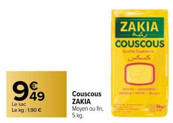 Carrefour Zakia couscous offre