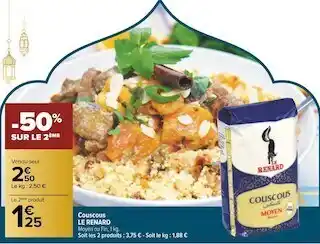 Carrefour Le renard couscous offre
