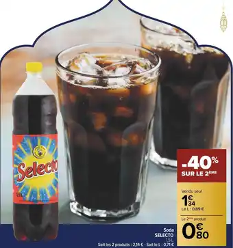 Carrefour Selecto soda offre