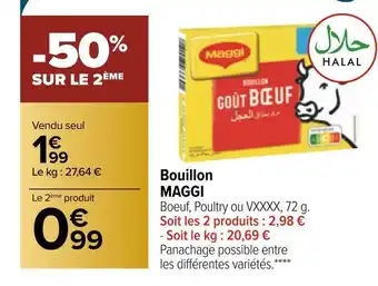 Carrefour Maggi bouillon offre