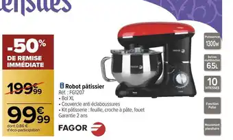 Carrefour Fagor robot pâtissier offre