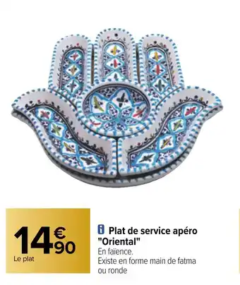 Carrefour Plat de service apéro "oriental" offre