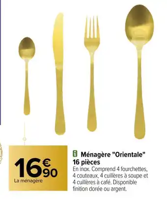 Carrefour Ménagère "orientale" 16 pièces offre