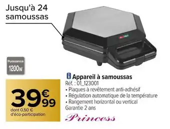 Carrefour Princess appareil à samoussas offre