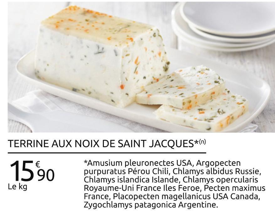 Promo Terrine aux noix de saint jacques chez Carrefour