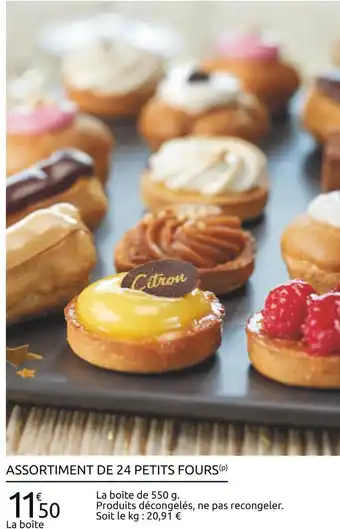 Carrefour Assortiment de 24 petits fours offre