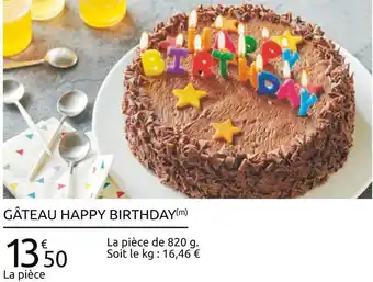 Carrefour Gâteau happy birthday offre
