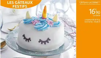 Carrefour Gâteau licorne offre