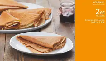 Carrefour 6 crêpes offre
