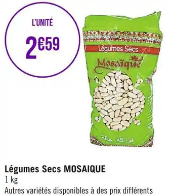 Géant Casino Mosaique légumes secs offre
