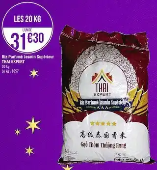 Géant Casino Thai expert riz parfumé jasmin supérieur offre