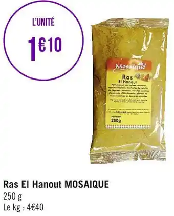 Géant Casino Mosaique ras el hanout offre
