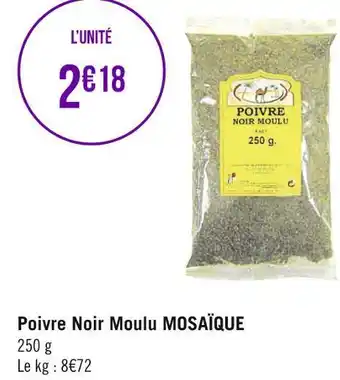 Géant Casino Mosaïque poivre noir moulu offre