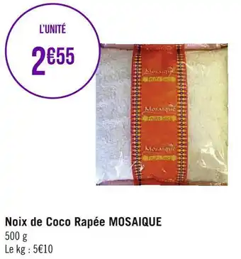 Géant Casino Mosaique noix de coco rapée offre