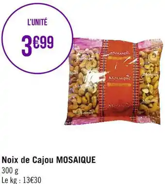 Mosaique noix de cajou