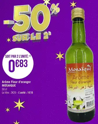 Géant Casino Mosaique arôme fleur d’oranger offre