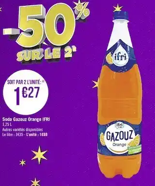 Géant Casino Ifri soda gazouz orange offre