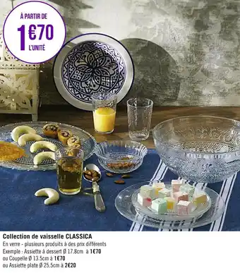 Géant Casino Collection de vaisselle classica offre