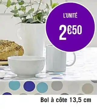 Géant Casino Finlandek bol à côte 13,5 cm offre