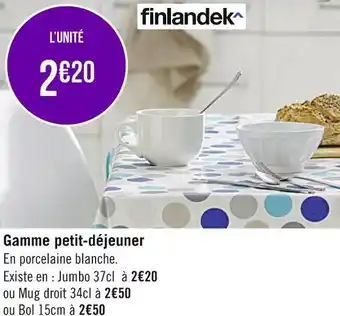 Géant Casino Finlandek gamme petit-déjeuner offre