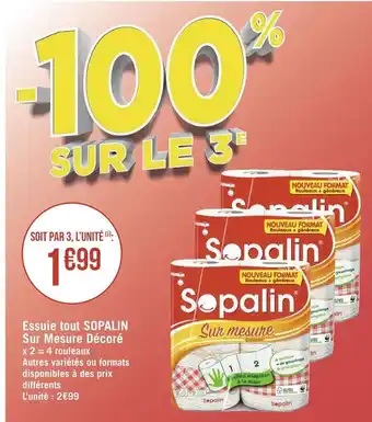 Géant Casino Sopalin essuie tout sopalin sur mesure décoré offre