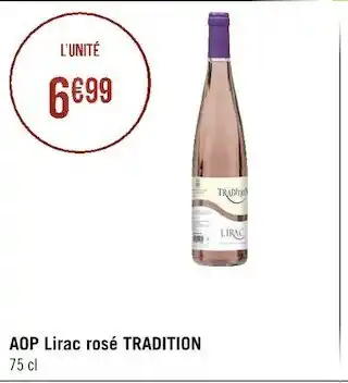 Géant Casino Tradition aop lirac rosé offre