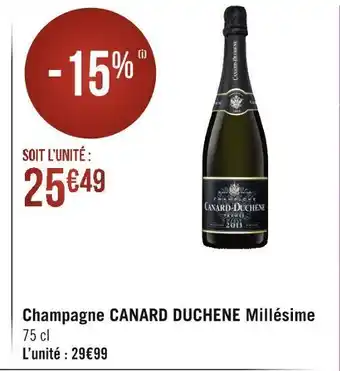Canard duchene champagne millésime