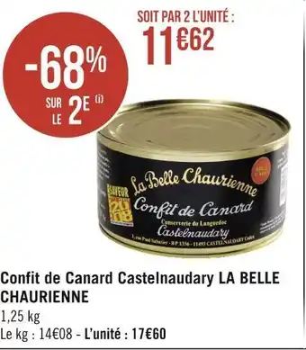 Géant Casino La belle chaurienne confit de canard castelnaudary offre